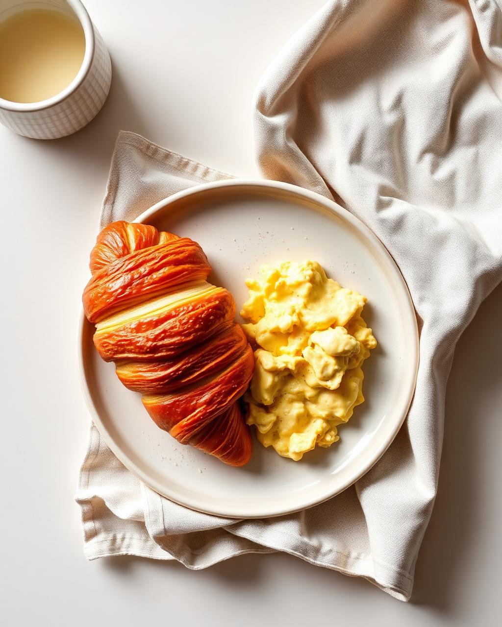 Croissant & eggs